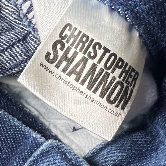 Christopher Shannon Colorblock Denim Jeans Street Wear - Picture 8 of 9